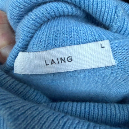 LAING / 'ashwell' roll neck jumper / 100% cashmere / L (3920797535790204507)