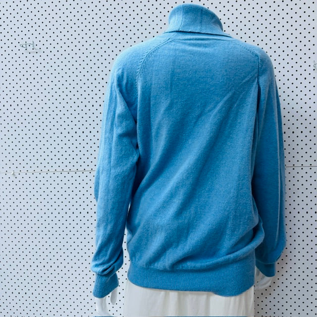 LAING / 'ashwell' roll neck jumper / 100% cashmere / L (3920797539573910645)