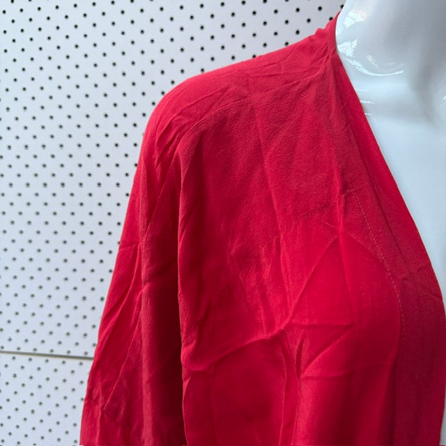 MISS CRABB / dusk till dawn robe and dress / silk / one size / red (3920797579329842745)