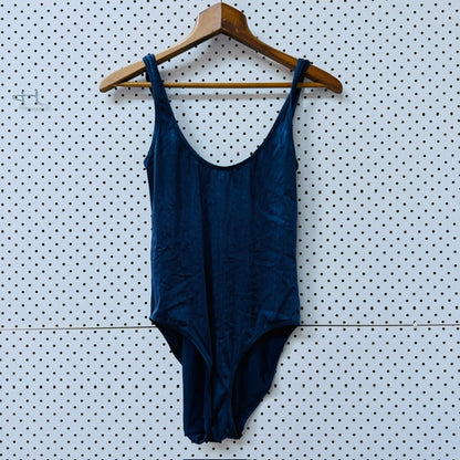 LONELY / minimalist blue swimsuit or bodysuit / s (3920797645584142290)
