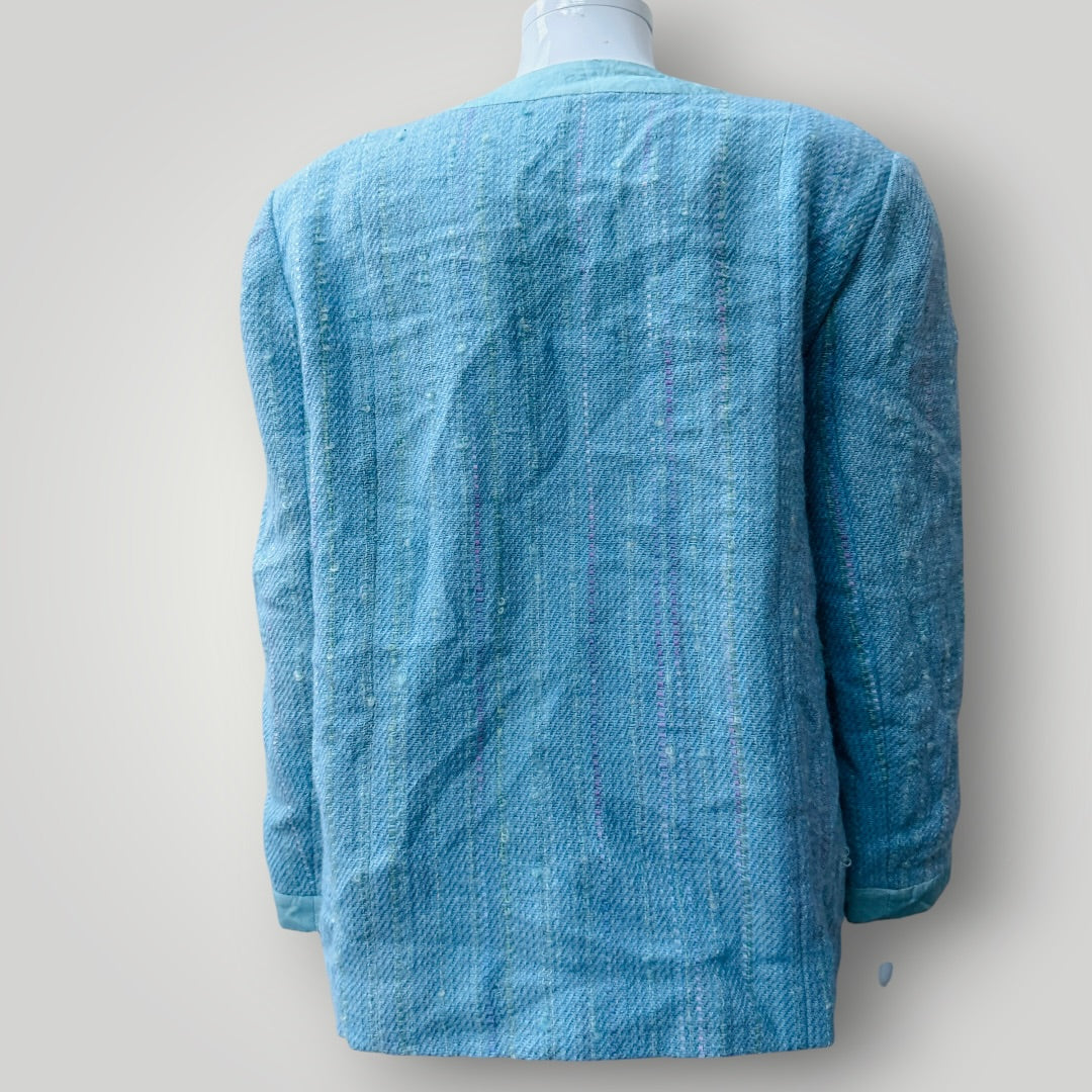 hand woven / hand made / 'chanel' jacket / m (3920797851921364771)