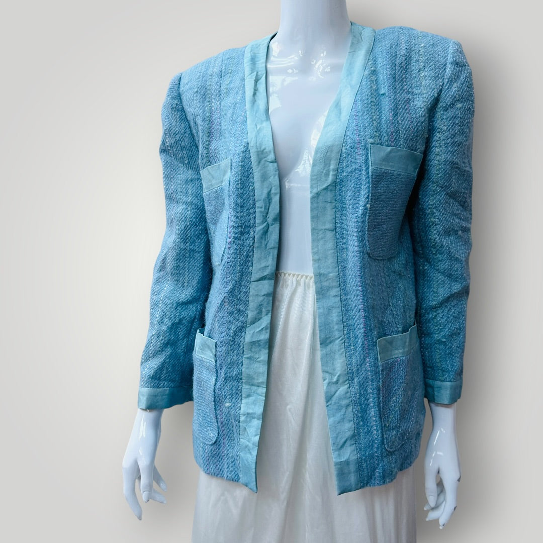 hand woven / hand made / 'chanel' jacket / m (3920797853928631856)
