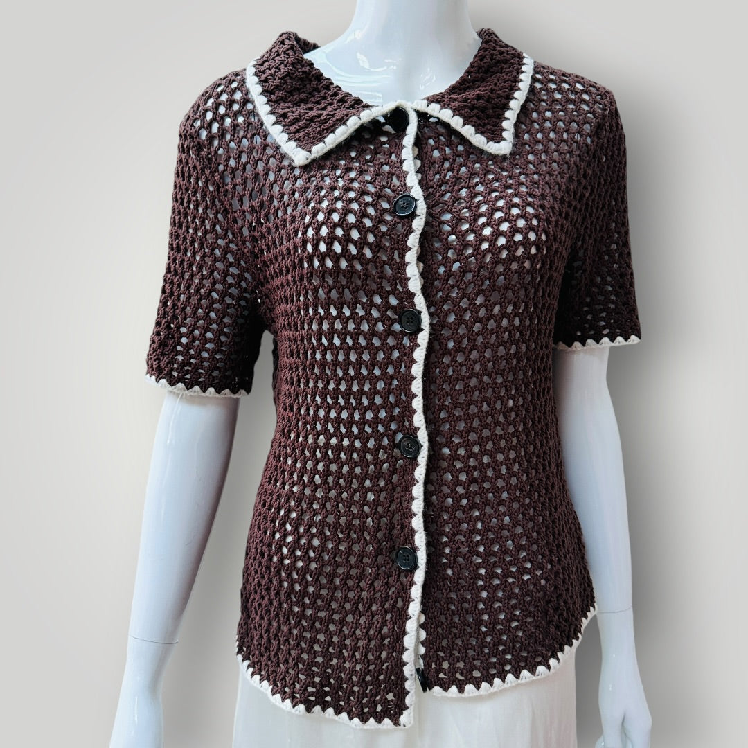 WYNN HAMLYN / crochet shirt / s (3920797871053202122)