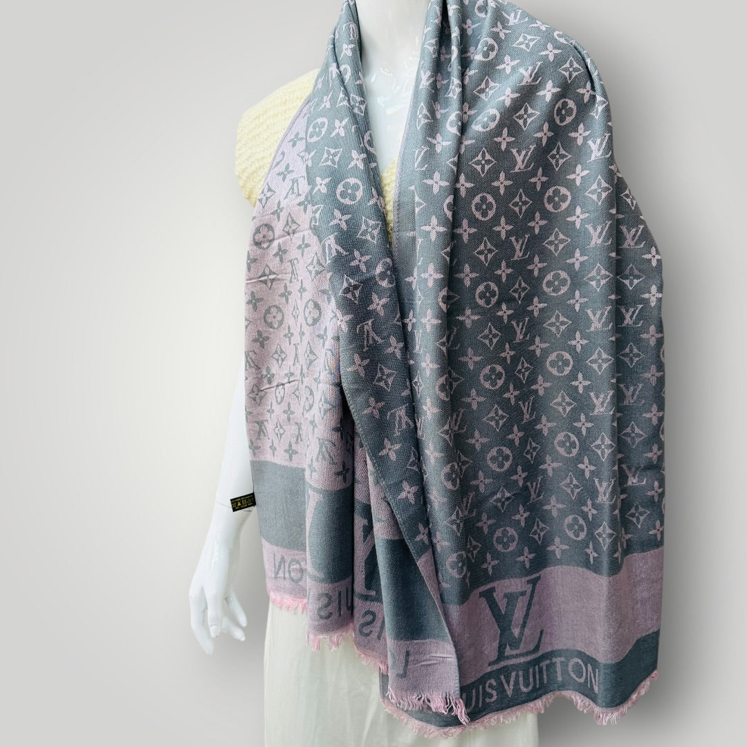 LV / Monogram Denim Shawl / wool (3920797912257434866)