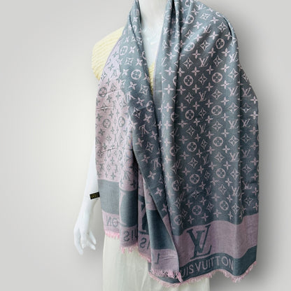 LV / Monogram Denim Shawl / wool (3920797912257434866)