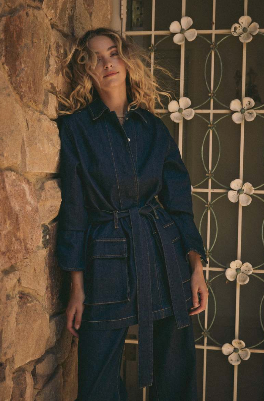 MARLE / 'ludi' jacket in dark blue denim / 14 (3920801250084906900)