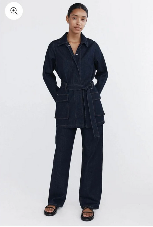 MARLE / 'ludi' jacket in dark blue denim / 14 (3920801267884193099)