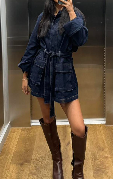MARLE / 'ludi' jacket in dark blue denim / 14 (3920801272700134315)