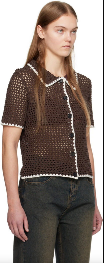 WYNN HAMLYN / crochet shirt / s (3920880615830439099)