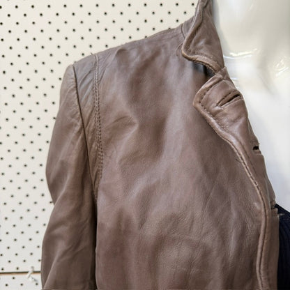 MUUBAA / monus / leather jacket / 12 / brown (3920963847801937275)