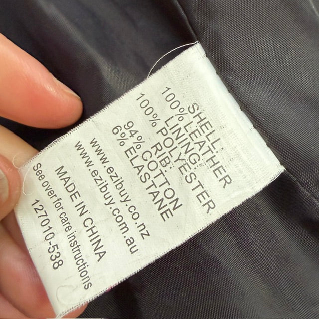 EMERGE / black leather biker jacket / 20 (3920963850779390335)