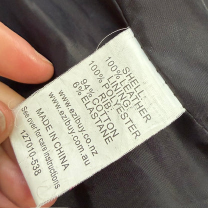 EMERGE / black leather biker jacket / 20 (3920963850779390335)