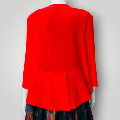 Joseph Ribkoff / Silky Knit Tux Bolero Jacket / 14 (3920964133478409145)