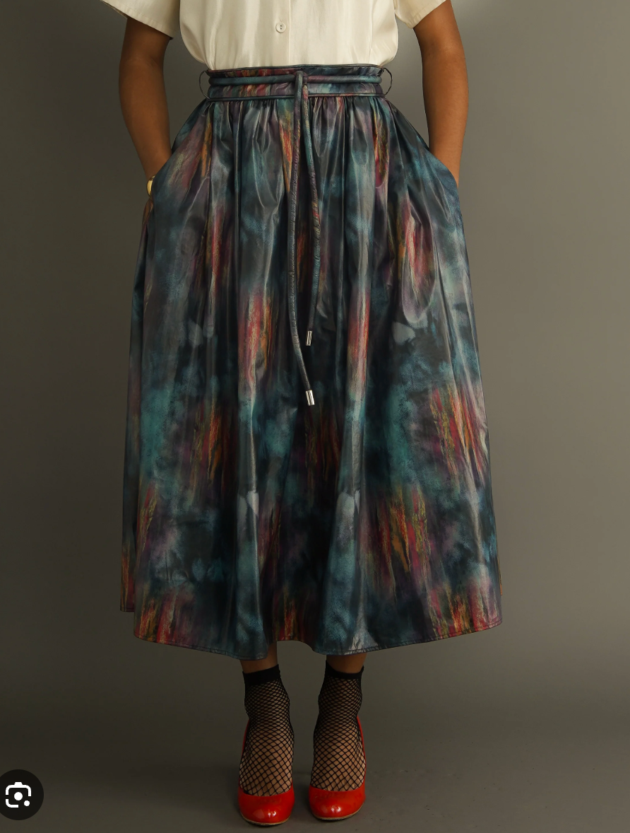 Kemi Telford / Abstract Midi Skirt / s (3921047938781084468)