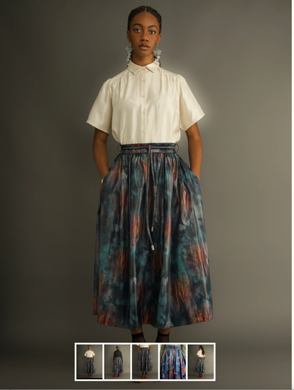 Kemi Telford / Abstract Midi Skirt / s (3921047999128532239)