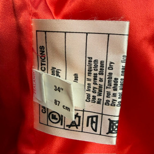 1990s vintage / KNIGHTS TAILORS / red leather bomber jacket / m (3921321301677485769)