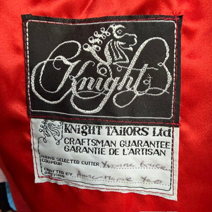 1990s vintage / KNIGHTS TAILORS / red leather bomber jacket / m (3921321304014787090)