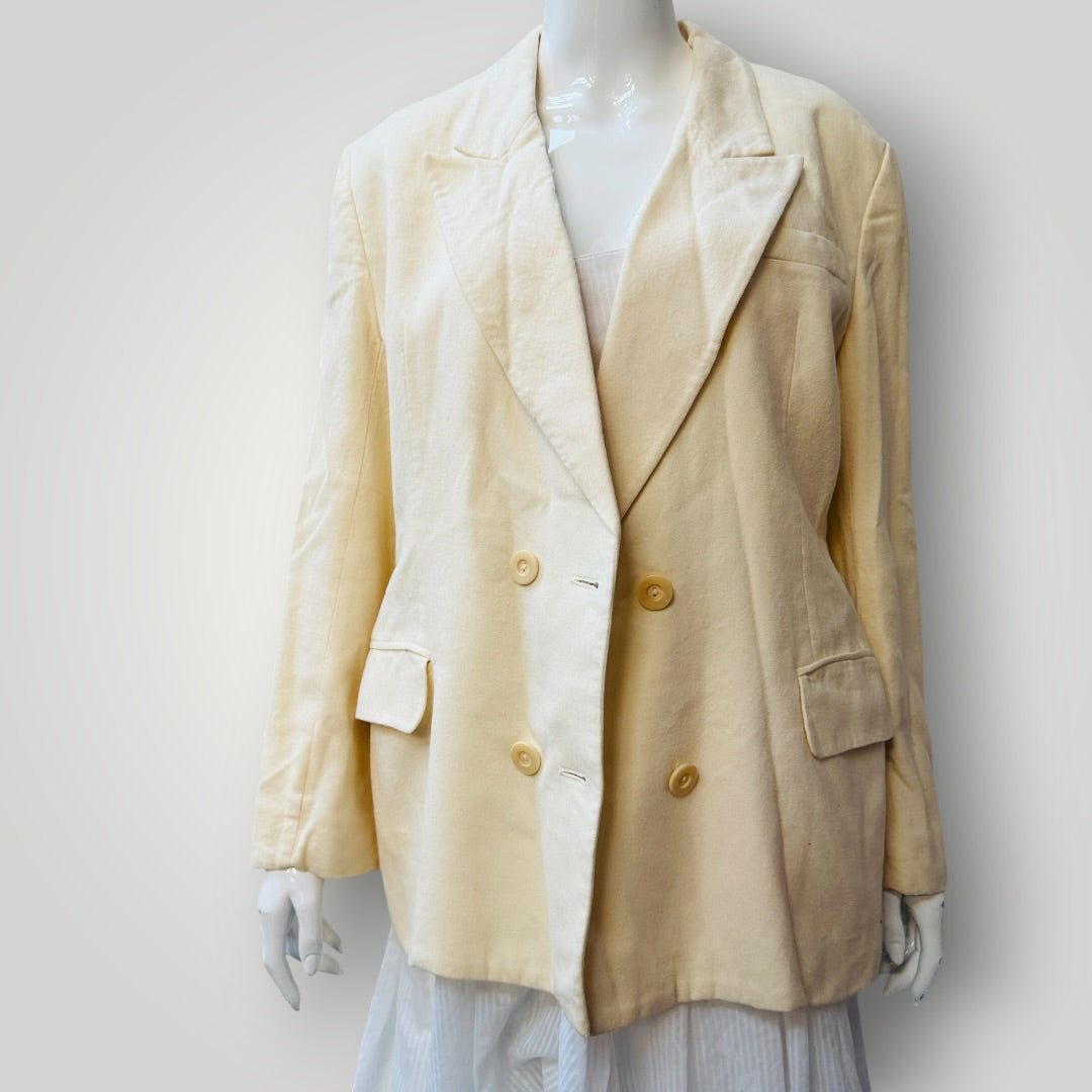 1990s vintage / JONES NEW YORK / doublebreasted wool blazer / s (3921321538094771740)