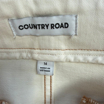 COUNTRY ROAD / a line denim midi skirt / cream / 14 (3921388417985437538)