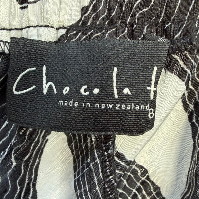 CHOCOLAT / geometric bubble hem skirt  / 18 / made in nz (3921388439206554400)