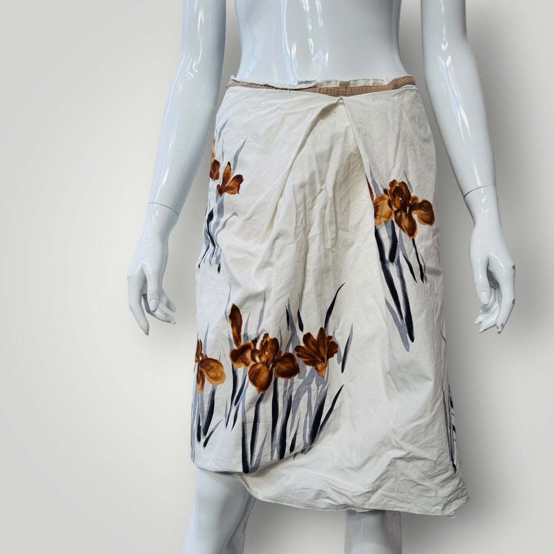 MARNI / floral print skirt / made in italy / 42 (3921388569446675617)