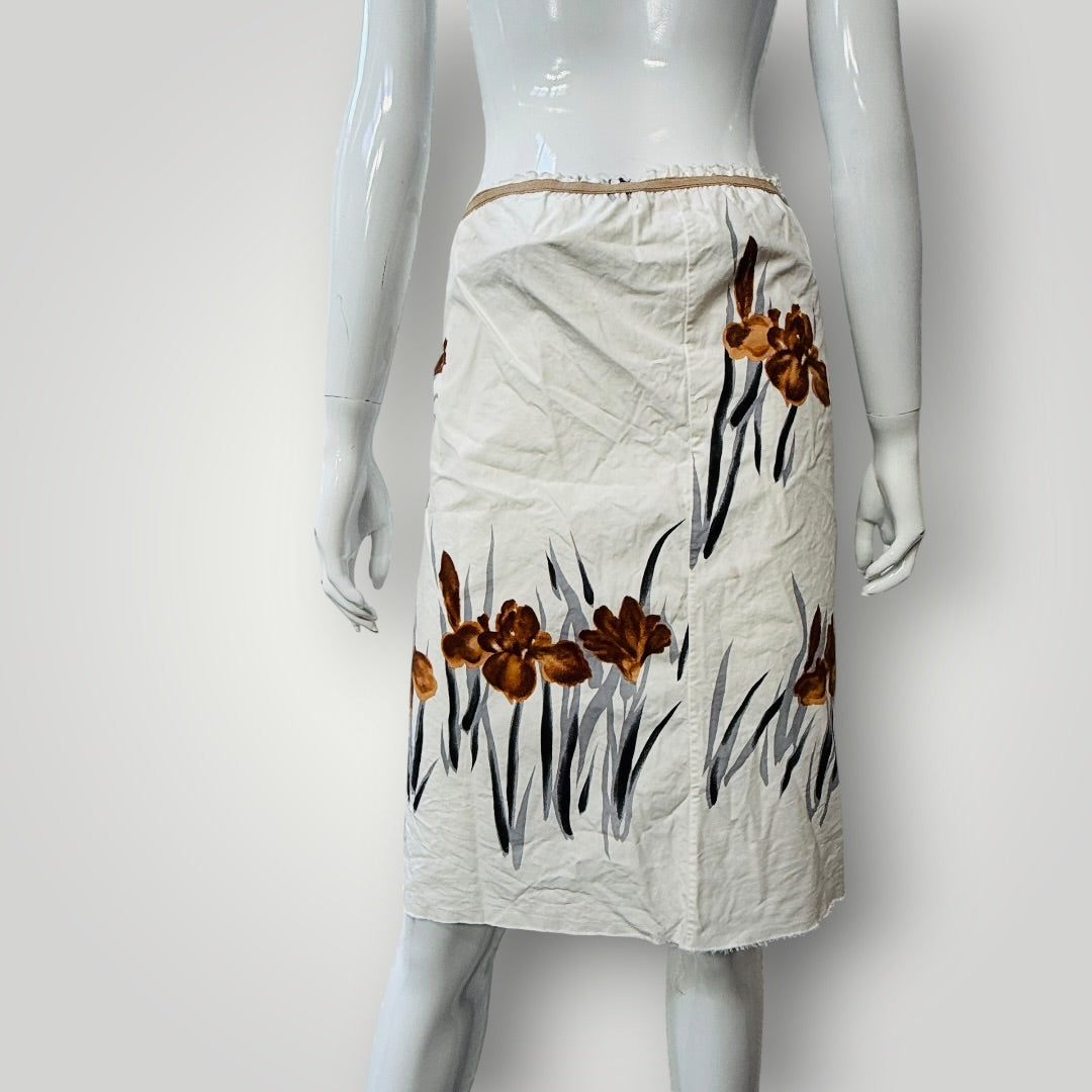 MARNI / floral print skirt / made in italy / 42 (3921388571611863736)