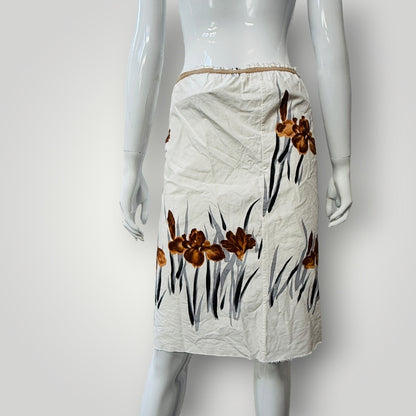 MARNI / floral print skirt / made in italy / 42 (3921388571611863736)