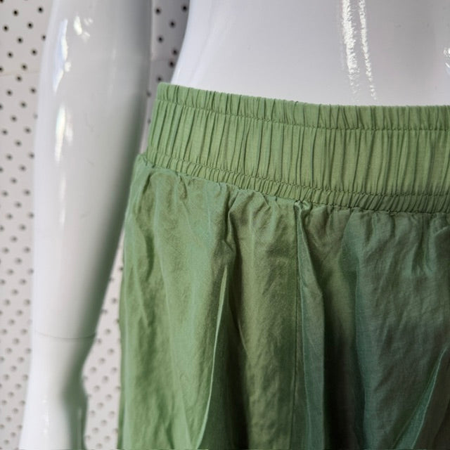 silky / green / full skirt / XXL (3921408249375220519)