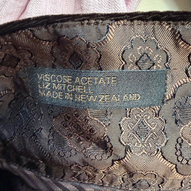 LIZ MITCHELL / brown velvet pants / s / made in nz (3921408330337040910)