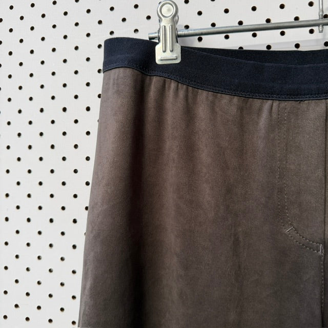MARC CAIN / soft wide legged faux suede pants / 16 (3921408340364486179)