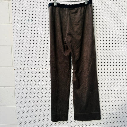 MARC CAIN / soft wide legged faux suede pants / 16 (3921408356194048605)