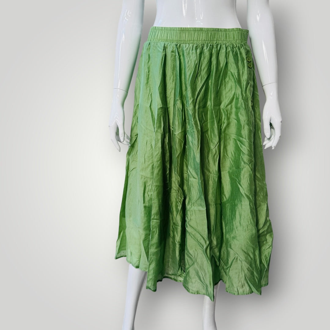 silky / green / full skirt / XXL (3921408446089652038)