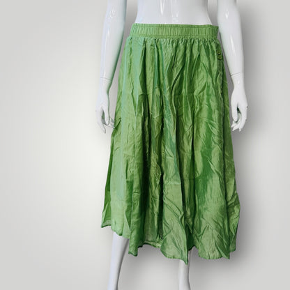 silky / green / full skirt / XXL (3921408446089652038)