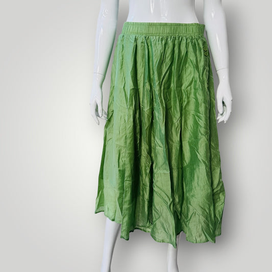 silky / green / full skirt / XXL (3921408446089652038)