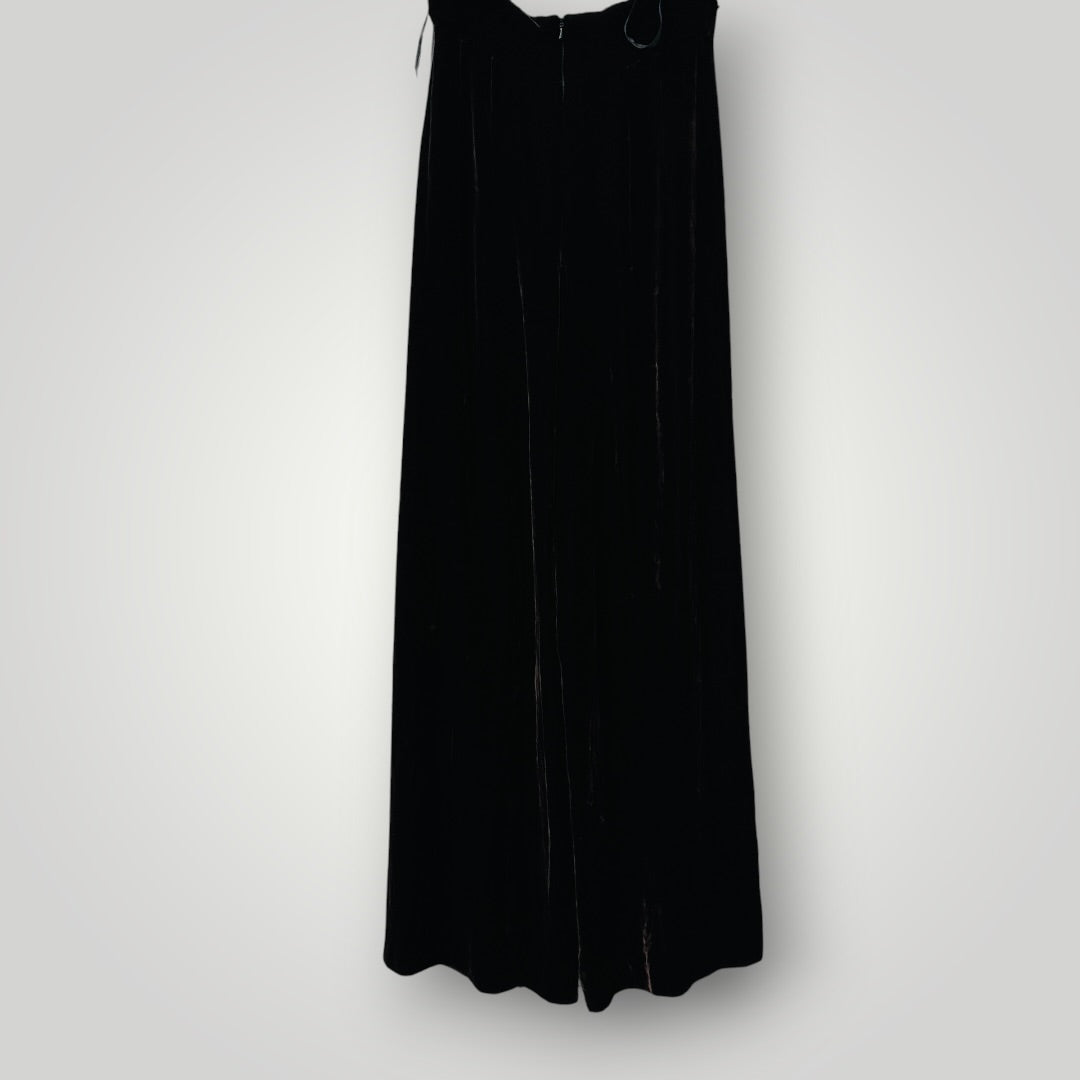 LIZ MITCHELL / brown velvet pants / s / made in nz (3921408473314090645)