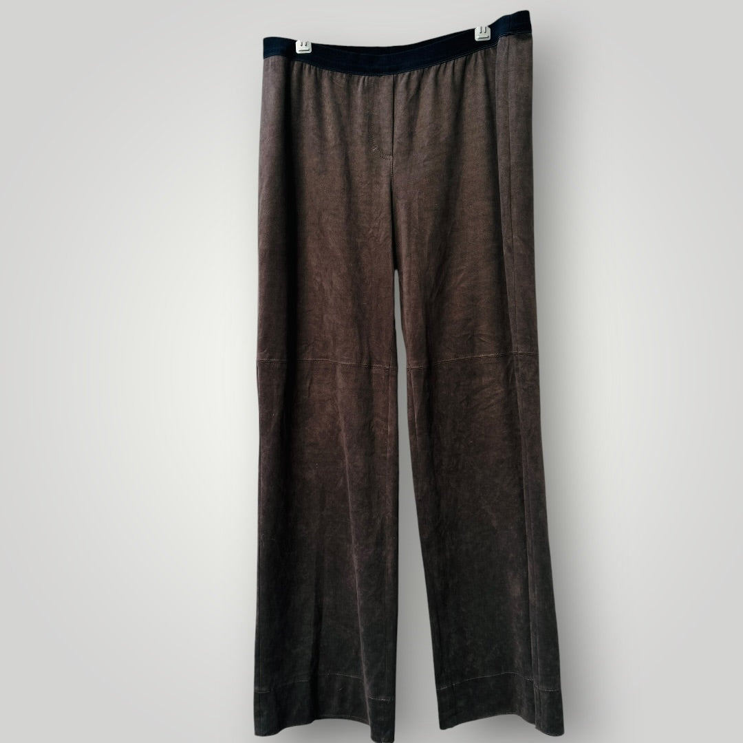 MARC CAIN / soft wide legged faux suede pants / 16 (3921408478114000536)