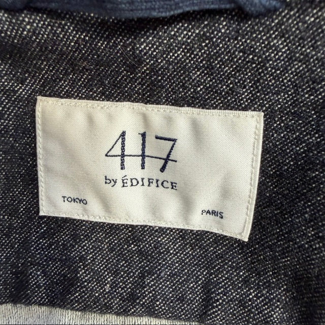 japanese streetwear / 417 EDIFICE / wool mix shirt / L (3921491986543739972)
