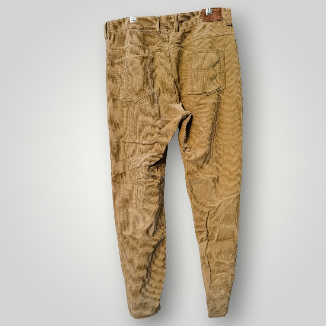 RUSTY / brown corduroy pants / 34 (3921492142169173335)