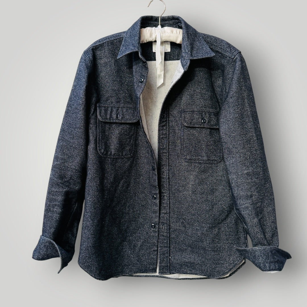japanese streetwear / 417 EDIFICE / wool mix shirt / L (3921492149994050038)