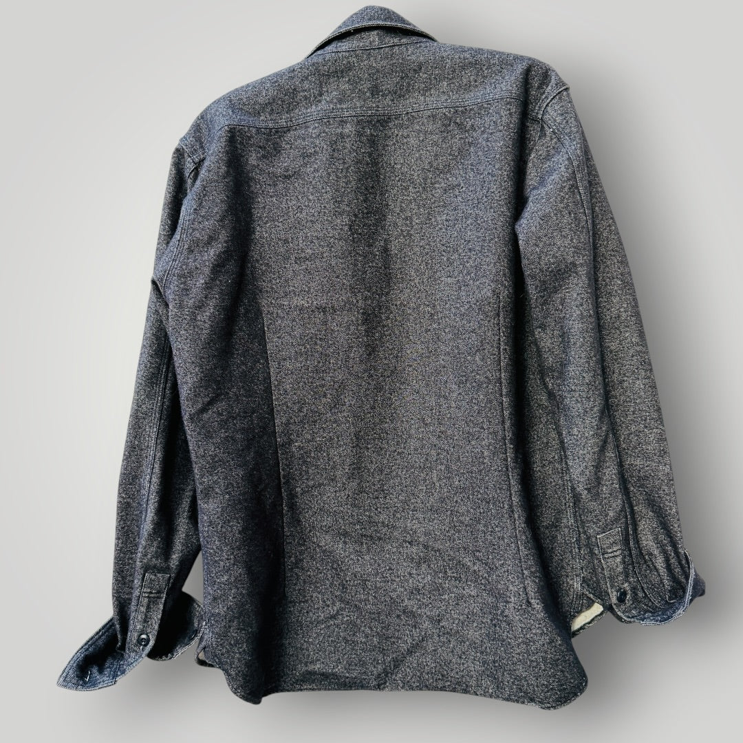 japanese streetwear / 417 EDIFICE / wool mix shirt / L (3921492152885645703)