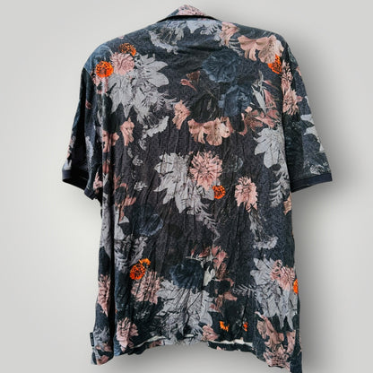 TED BAKER / amir / printed floral polo / L (3921492154765737938)