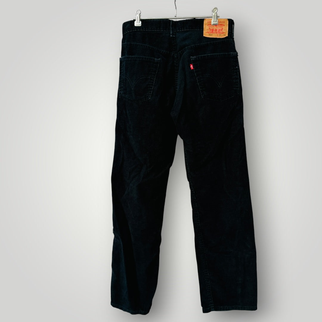 LEVI'S / 505 / black corduroys / 30 x 30 (3921492162660245053)