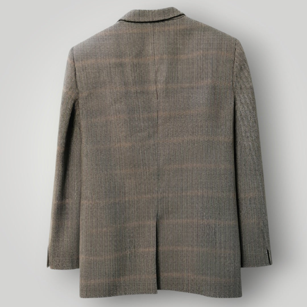 1960s nz vintage / LONDON PARK / brown tweed blazer / M/L (3921927166560496964)