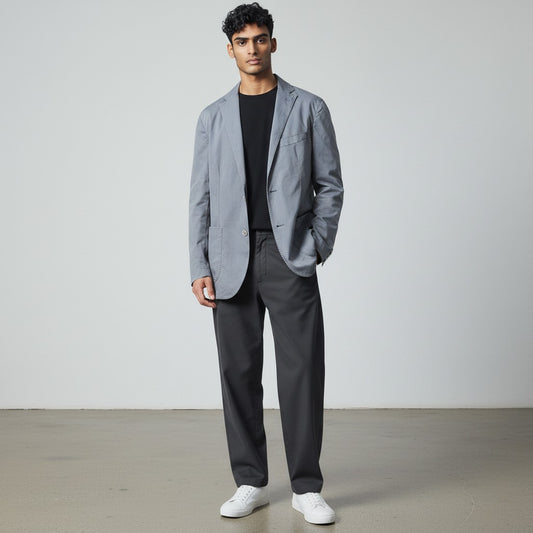 made in italy / grey blazer / 50 (m) (3921927172164699440)