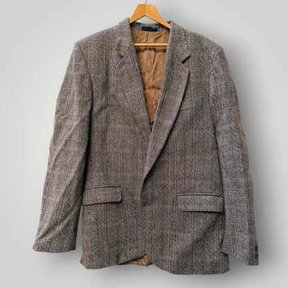 1960s nz vintage / LONDON PARK / brown tweed blazer / M/L (3921928729147951677)