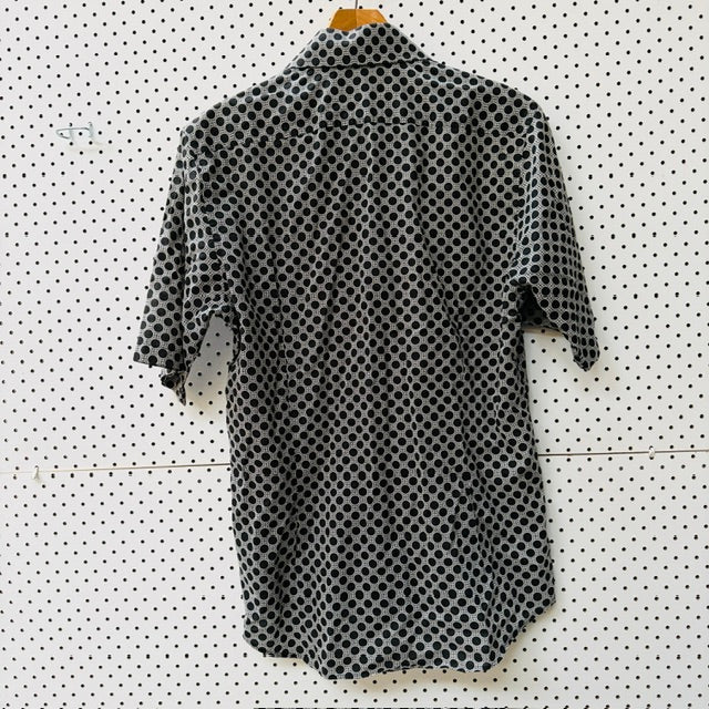 CUTLER + CO / geometric patterned short sleeved cotton shirt / S (3922007607601394658)