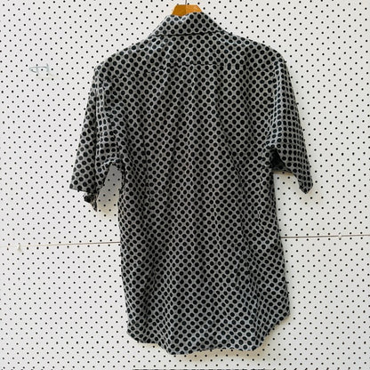 CUTLER + CO / geometric patterned short sleeved cotton shirt / S (3922007607601394658)