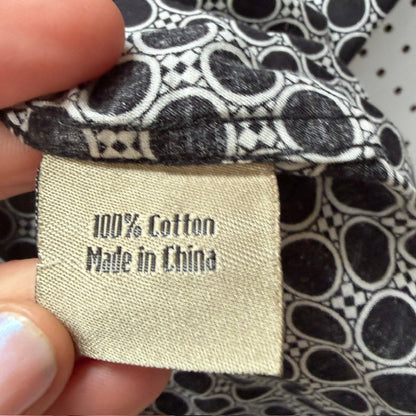 CUTLER + CO / geometric patterned short sleeved cotton shirt / S (3922007609474942909)