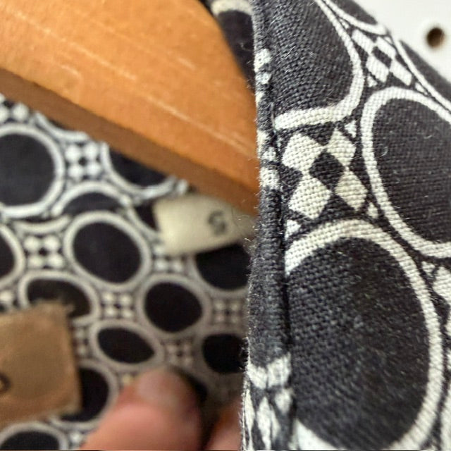 CUTLER + CO / geometric patterned short sleeved cotton shirt / S (3922007613571482770)