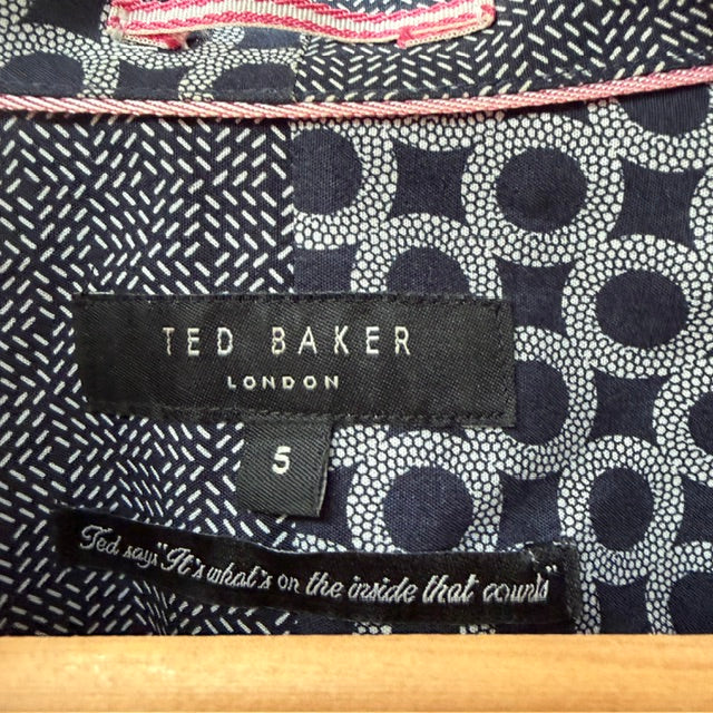 TED BAKER / long sleeved cotton shirt / XL (3922007625500521211)